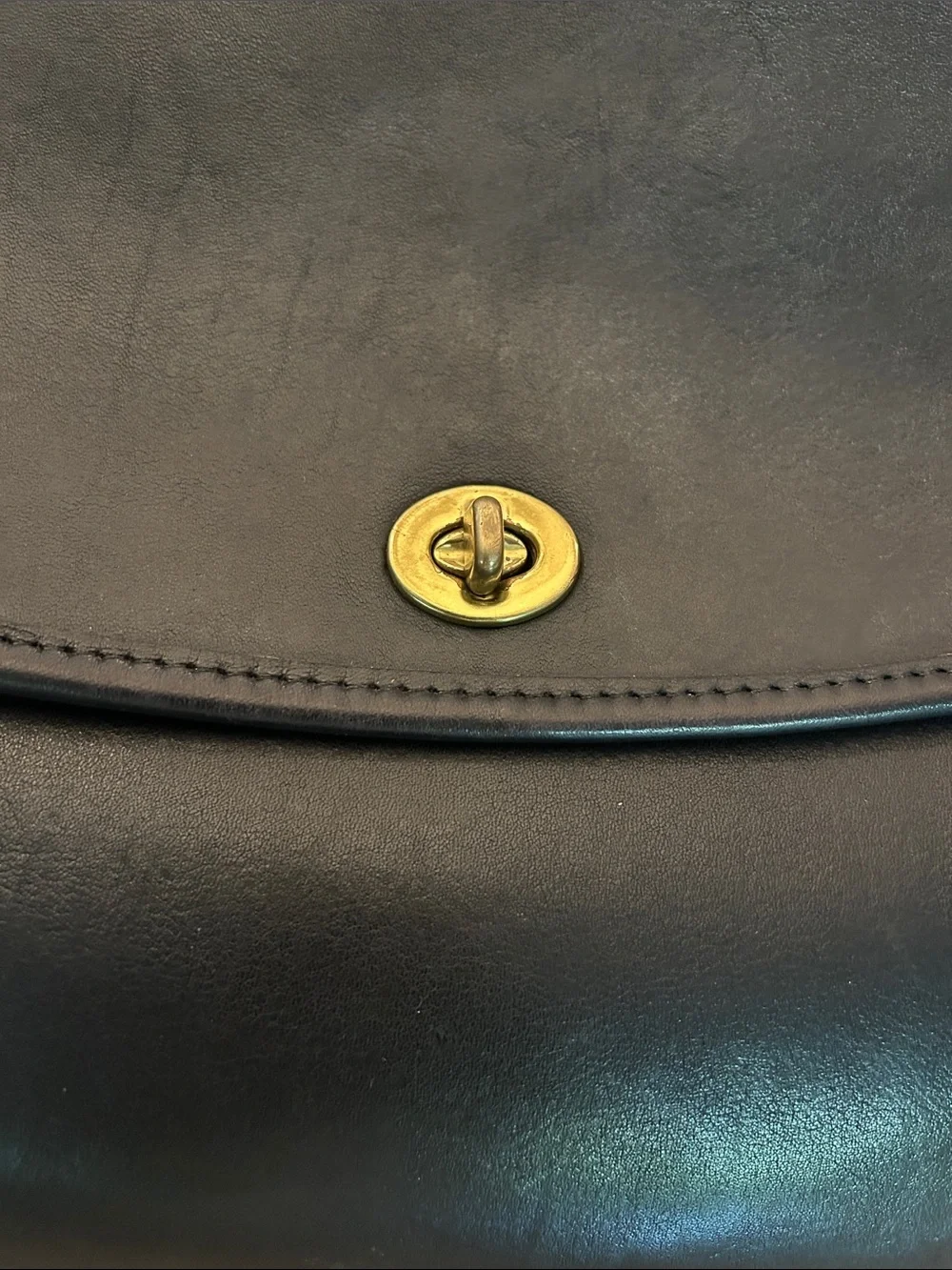 1980’s Coach Portfolio Style 311 Classic Black Brass Hardware Briefcase